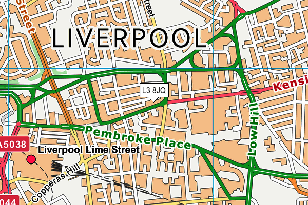 L3 8JQ map - OS VectorMap District (Ordnance Survey) L3 8JQ map - OS VectorMap District (Ordnance Survey)