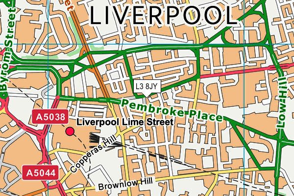 L3 8JY map - OS VectorMap District (Ordnance Survey) L3 8JY map - OS VectorMap District (Ordnance Survey)