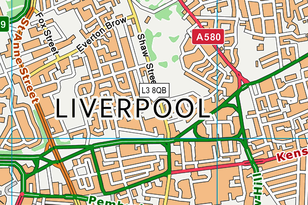 L3 8QB map - OS VectorMap District (Ordnance Survey) L3 8QB map - OS VectorMap District (Ordnance Survey)