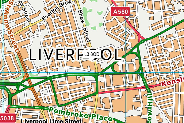 L3 8QD map - OS VectorMap District (Ordnance Survey) L3 8QD map - OS VectorMap District (Ordnance Survey)