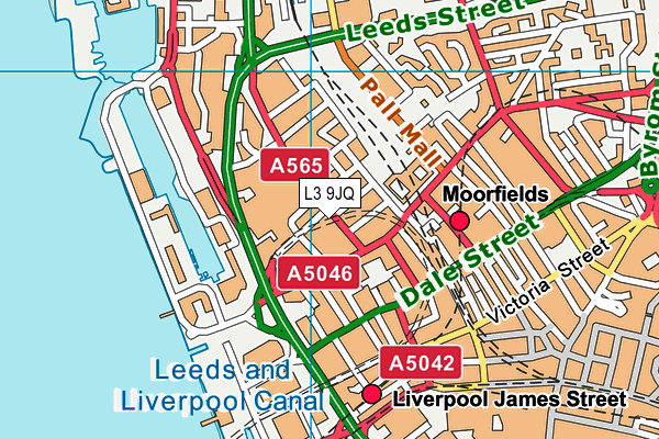 L3 9JQ map - OS VectorMap District (Ordnance Survey)