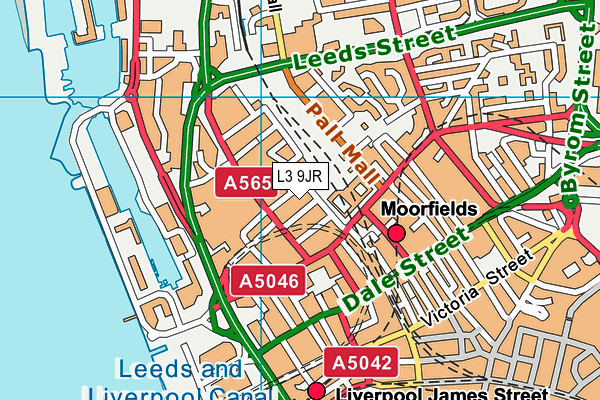 L3 9JR map - OS VectorMap District (Ordnance Survey)