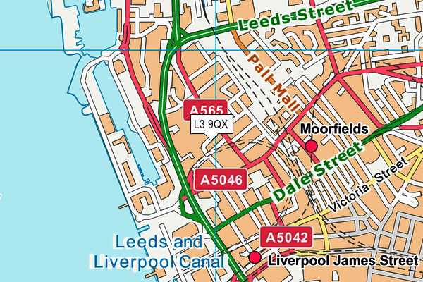 L3 9QX map - OS VectorMap District (Ordnance Survey) L3 9QX map - OS VectorMap District (Ordnance Survey)