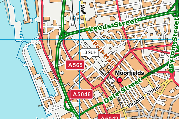 L3 9UH map - OS VectorMap District (Ordnance Survey) L3 9UH map - OS VectorMap District (Ordnance Survey)