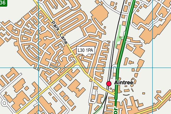 L30 1PA map - OS VectorMap District (Ordnance Survey) L30 1PA map - OS VectorMap District (Ordnance Survey)