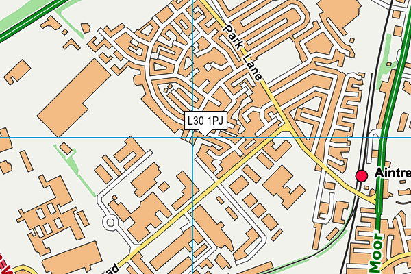 L30 1PJ map - OS VectorMap District (Ordnance Survey) L30 1PJ map - OS VectorMap District (Ordnance Survey)