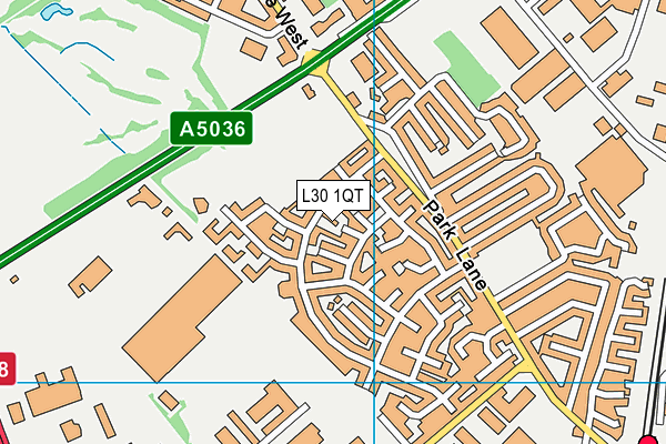 L30 1QT map - OS VectorMap District (Ordnance Survey) L30 1QT map - OS VectorMap District (Ordnance Survey)