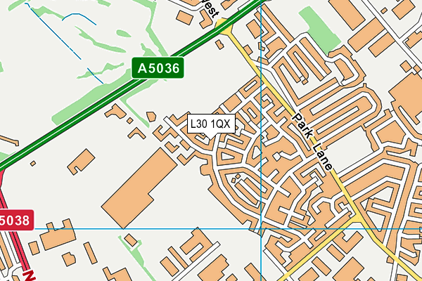 L30 1QX map - OS VectorMap District (Ordnance Survey) L30 1QX map - OS VectorMap District (Ordnance Survey)
