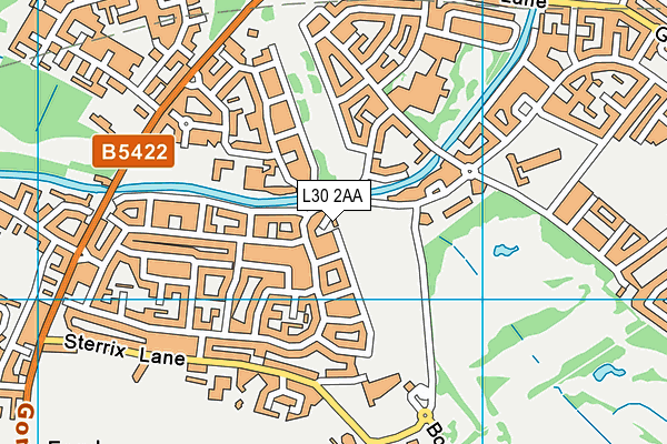 L30 2AA map - OS VectorMap District (Ordnance Survey) L30 2AA map - OS VectorMap District (Ordnance Survey)