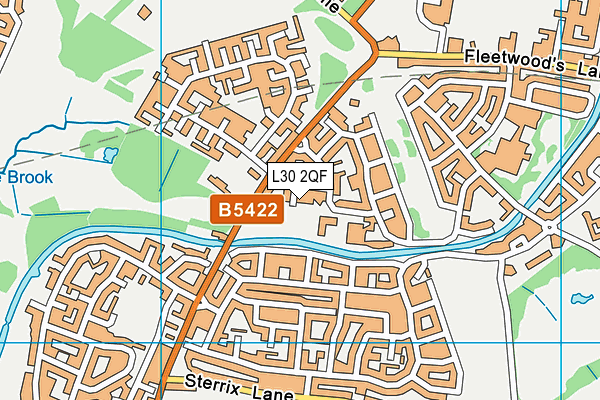 L30 2QF map - OS VectorMap District (Ordnance Survey) L30 2QF map - OS VectorMap District (Ordnance Survey)