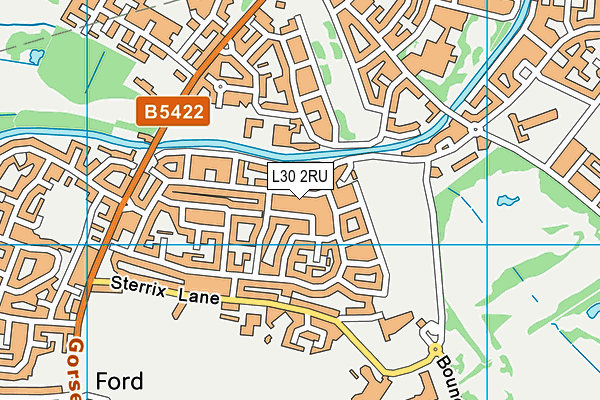 L30 2RU map - OS VectorMap District (Ordnance Survey) L30 2RU map - OS VectorMap District (Ordnance Survey)