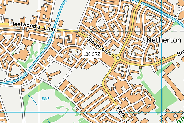 L30 3RZ map - OS VectorMap District (Ordnance Survey) L30 3RZ map - OS VectorMap District (Ordnance Survey)