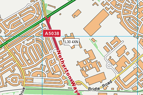 L30 4XN map - OS VectorMap District (Ordnance Survey) L30 4XN map - OS VectorMap District (Ordnance Survey)
