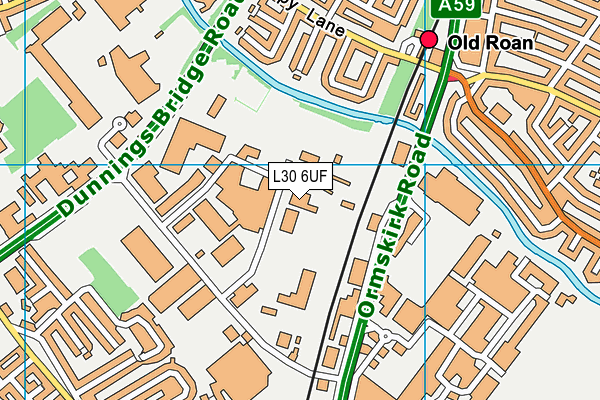 L30 6UF map - OS VectorMap District (Ordnance Survey)