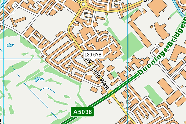 L30 6YB map - OS VectorMap District (Ordnance Survey) L30 6YB map - OS VectorMap District (Ordnance Survey)