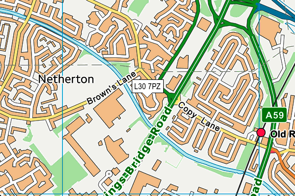 L30 7PZ map - OS VectorMap District (Ordnance Survey) L30 7PZ map - OS VectorMap District (Ordnance Survey)