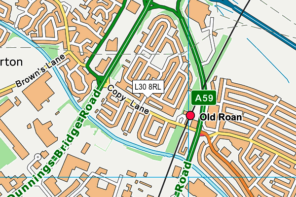 L30 8RL map - OS VectorMap District (Ordnance Survey) L30 8RL map - OS VectorMap District (Ordnance Survey)