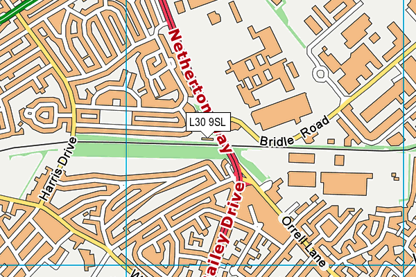 L30 9SL map - OS VectorMap District (Ordnance Survey) L30 9SL map - OS VectorMap District (Ordnance Survey)