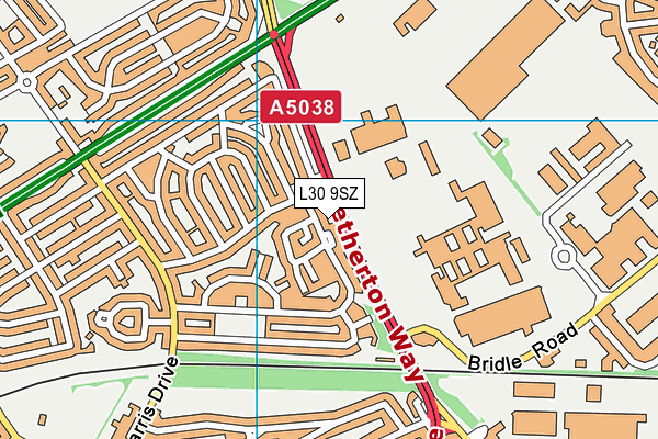 L30 9SZ map - OS VectorMap District (Ordnance Survey) L30 9SZ map - OS VectorMap District (Ordnance Survey)