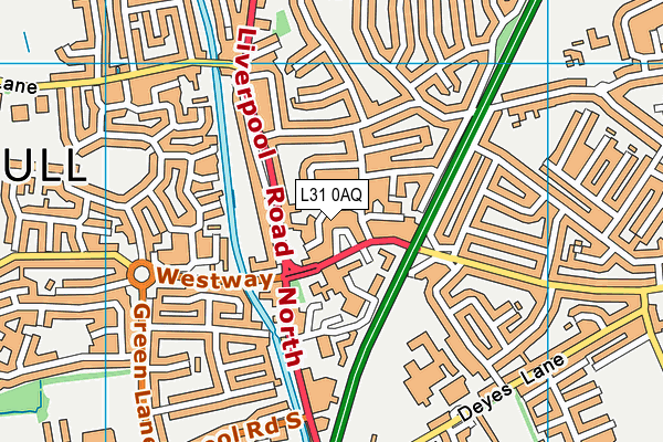 L31 0AQ map - OS VectorMap District (Ordnance Survey) L31 0AQ map - OS VectorMap District (Ordnance Survey)