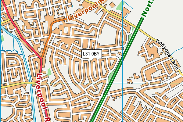 L31 0BY map - OS VectorMap District (Ordnance Survey) L31 0BY map - OS VectorMap District (Ordnance Survey)