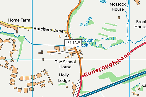 L31 1AW map - OS VectorMap District (Ordnance Survey) L31 1AW map - OS VectorMap District (Ordnance Survey)