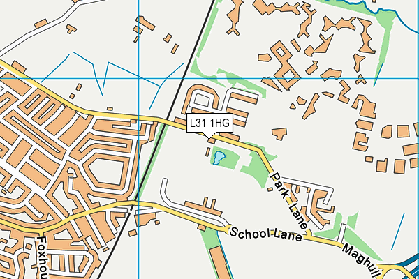 L31 1HG map - OS VectorMap District (Ordnance Survey) L31 1HG map - OS VectorMap District (Ordnance Survey)