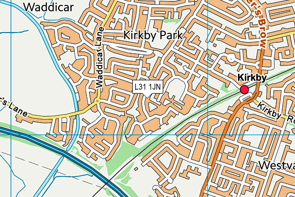 L31 1JN map - OS VectorMap District (Ordnance Survey) L31 1JN map - OS VectorMap District (Ordnance Survey)