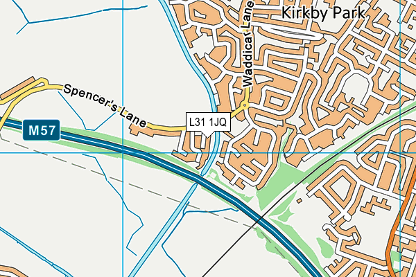 L31 1JQ map - OS VectorMap District (Ordnance Survey)