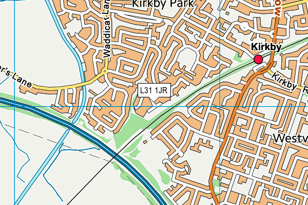 L31 1JR map - OS VectorMap District (Ordnance Survey) L31 1JR map - OS VectorMap District (Ordnance Survey)
