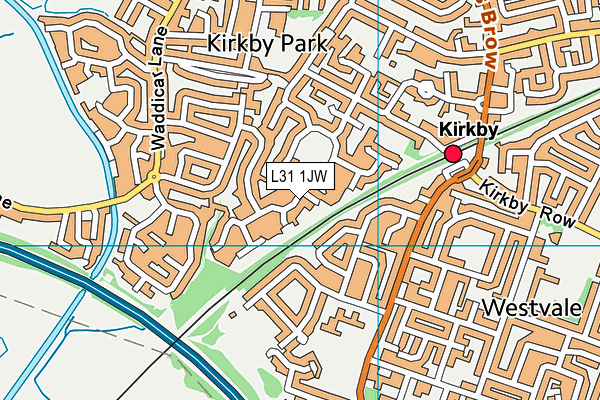 L31 1JW map - OS VectorMap District (Ordnance Survey)