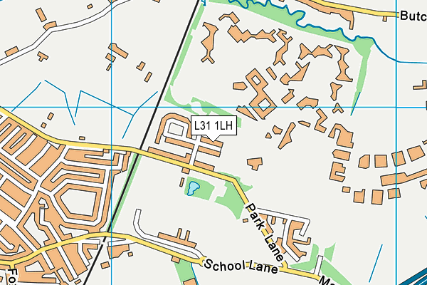 L31 1LH map - OS VectorMap District (Ordnance Survey) L31 1LH map - OS VectorMap District (Ordnance Survey)