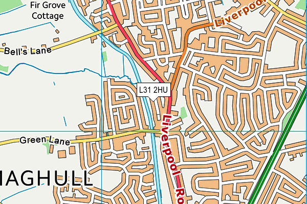 L31 2HU map - OS VectorMap District (Ordnance Survey) L31 2HU map - OS VectorMap District (Ordnance Survey)