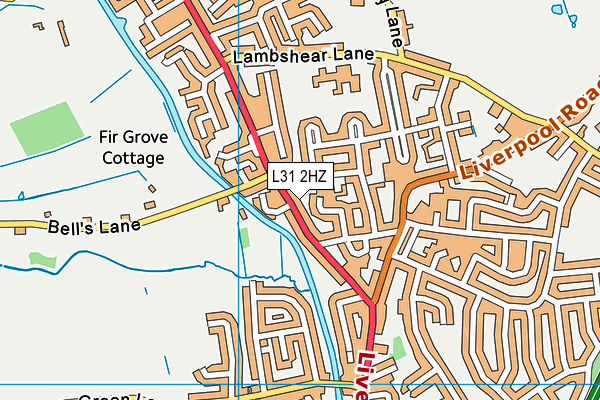 L31 2HZ map - OS VectorMap District (Ordnance Survey) L31 2HZ map - OS VectorMap District (Ordnance Survey)