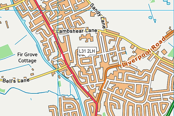 L31 2LH map - OS VectorMap District (Ordnance Survey) L31 2LH map - OS VectorMap District (Ordnance Survey)