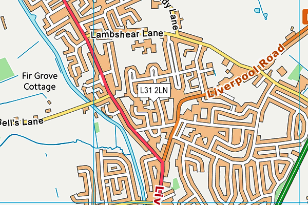 L31 2LN map - OS VectorMap District (Ordnance Survey) L31 2LN map - OS VectorMap District (Ordnance Survey)