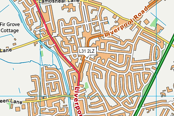 L31 2LZ map - OS VectorMap District (Ordnance Survey) L31 2LZ map - OS VectorMap District (Ordnance Survey)
