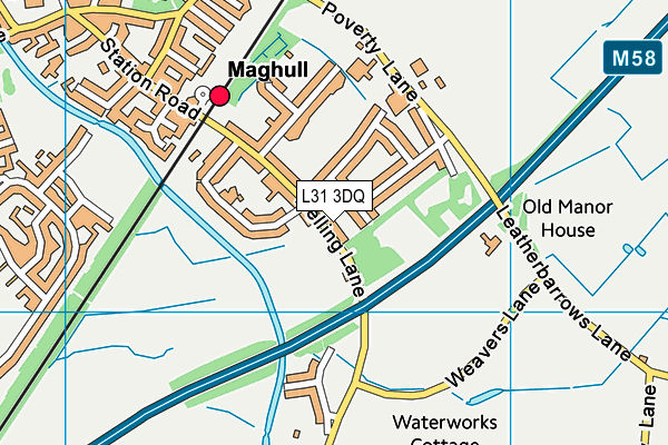 L31 3DQ map - OS VectorMap District (Ordnance Survey) L31 3DQ map - OS VectorMap District (Ordnance Survey)