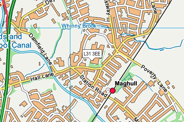 L31 3EE map - OS VectorMap District (Ordnance Survey) L31 3EE map - OS VectorMap District (Ordnance Survey)