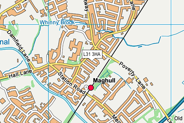 L31 3HA map - OS VectorMap District (Ordnance Survey) L31 3HA map - OS VectorMap District (Ordnance Survey)