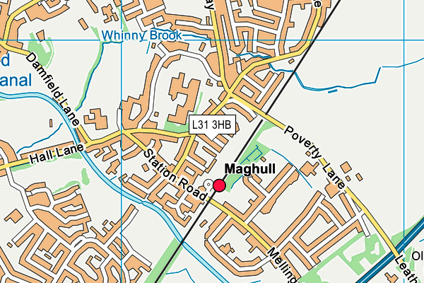 L31 3HB map - OS VectorMap District (Ordnance Survey) L31 3HB map - OS VectorMap District (Ordnance Survey)