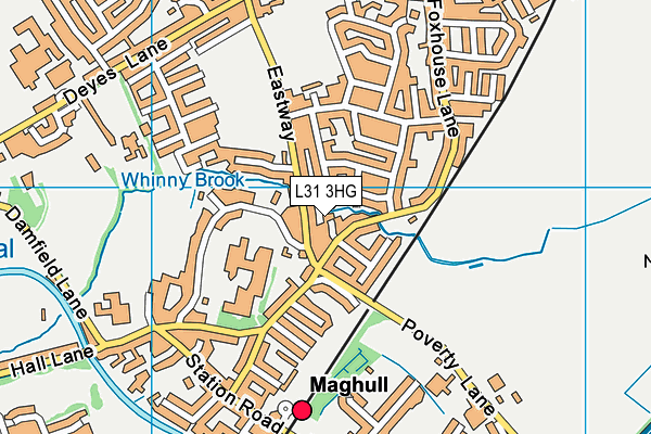 L31 3HG map - OS VectorMap District (Ordnance Survey) L31 3HG map - OS VectorMap District (Ordnance Survey)
