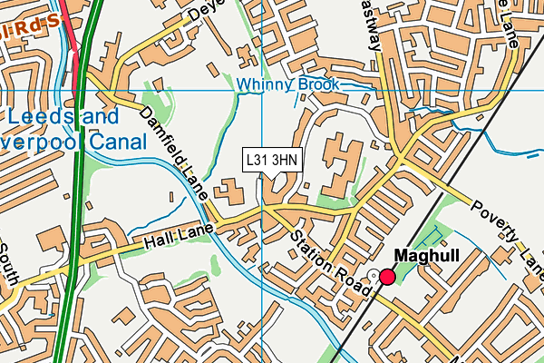 L31 3HN map - OS VectorMap District (Ordnance Survey) L31 3HN map - OS VectorMap District (Ordnance Survey)
