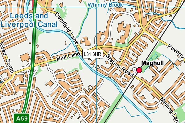 L31 3HR map - OS VectorMap District (Ordnance Survey) L31 3HR map - OS VectorMap District (Ordnance Survey)