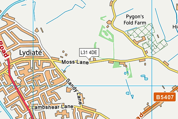 L31 4DE map - OS VectorMap District (Ordnance Survey) L31 4DE map - OS VectorMap District (Ordnance Survey)