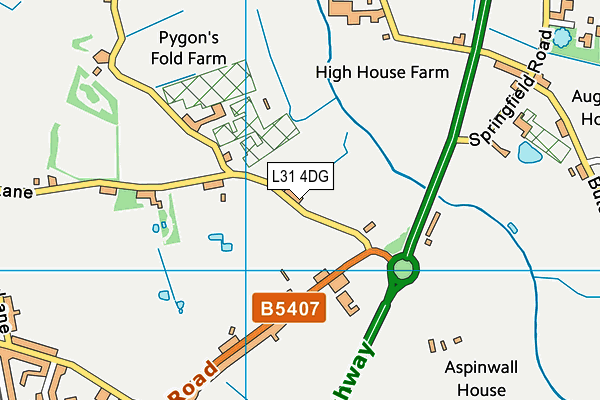 L31 4DG map - OS VectorMap District (Ordnance Survey) L31 4DG map - OS VectorMap District (Ordnance Survey)