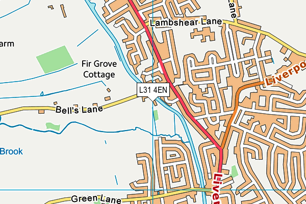 L31 4EN map - OS VectorMap District (Ordnance Survey) L31 4EN map - OS VectorMap District (Ordnance Survey)