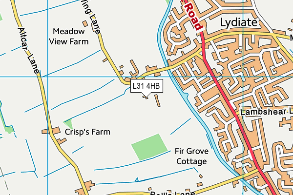 L31 4HB map - OS VectorMap District (Ordnance Survey) L31 4HB map - OS VectorMap District (Ordnance Survey)