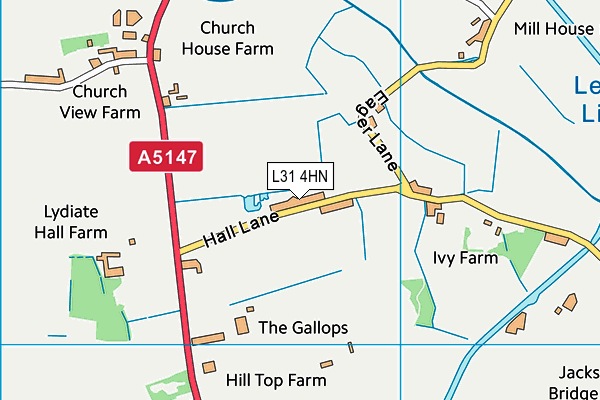 L31 4HN map - OS VectorMap District (Ordnance Survey) L31 4HN map - OS VectorMap District (Ordnance Survey)