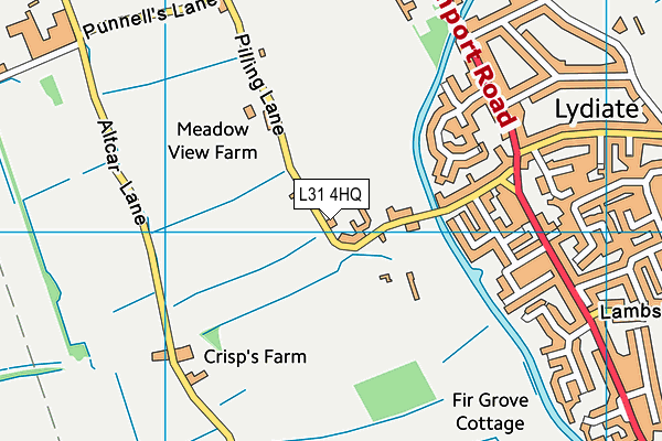 L31 4HQ map - OS VectorMap District (Ordnance Survey) L31 4HQ map - OS VectorMap District (Ordnance Survey)